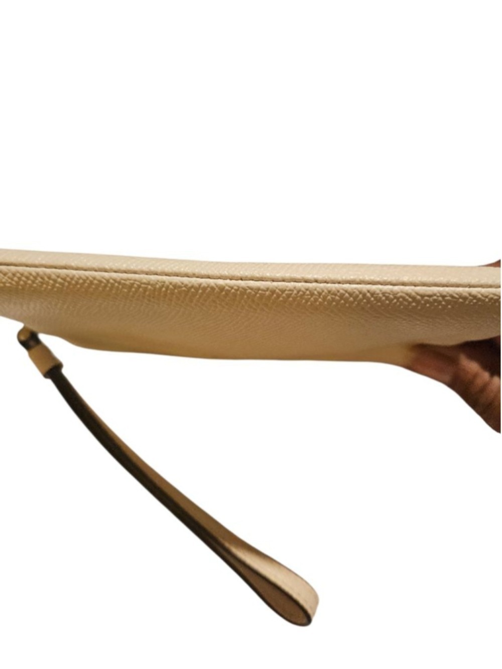 Coach Beige Leather Wristlet One Size - Picture 12 of 16